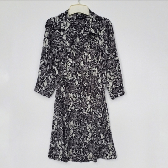 AGB Snakeprint B&W Shirt dress Sz 4 - EUC - Picture 2 of 8